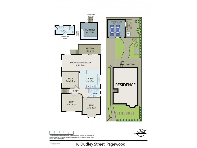 16 Dudley Street, Pagewood NSW 2035 Floorplan