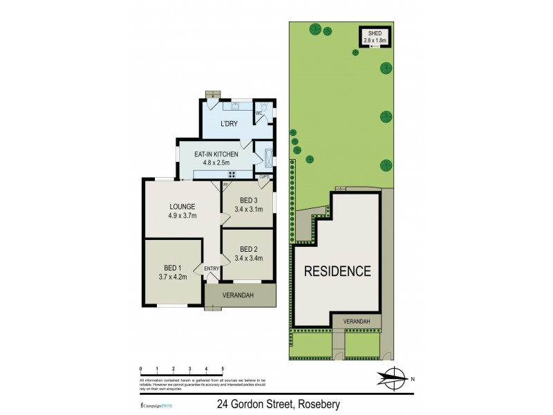 24 Gordon Street, Rosebery NSW 2018 Floorplan