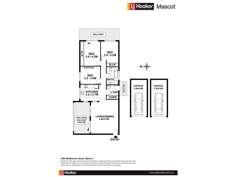 4/58 Middlemiss Street, Mascot NSW 2020 Floorplan