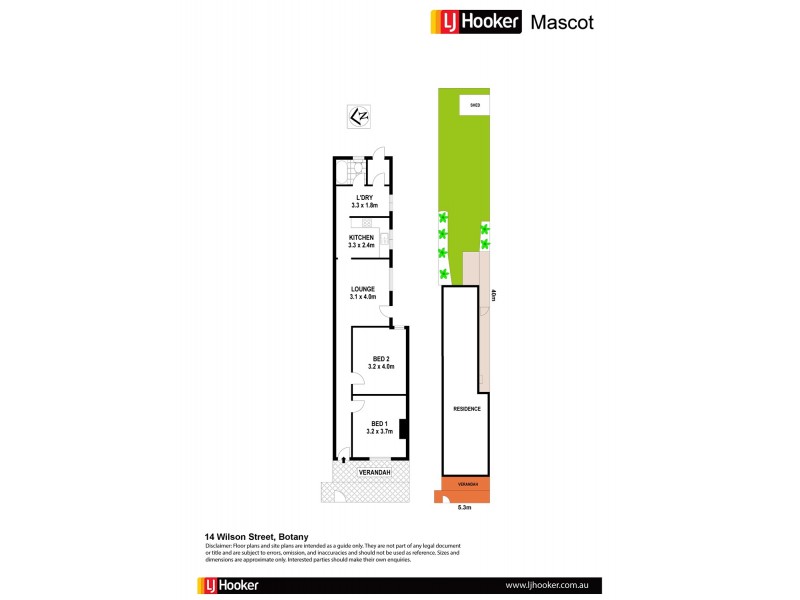 14 Wilson Street, Botany NSW 2019 Floorplan