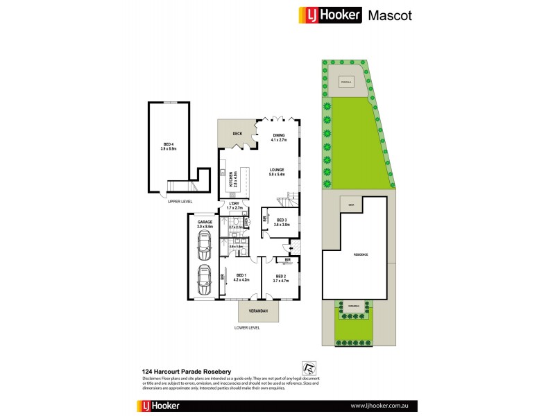 124 Harcourt Parade, Rosebery NSW 2018 Floorplan