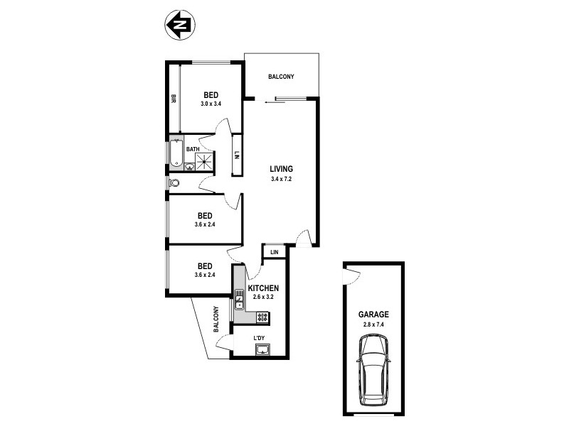 1/6-10 Horner Avenue, Mascot NSW 2020 Floorplan