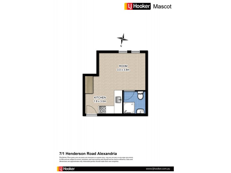 7/1 Henderson Road, Alexandria NSW 2015 Floorplan