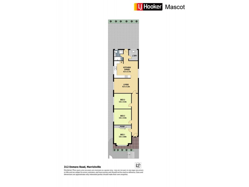 312 Enmore Road, Marrickville NSW 2204 Floorplan