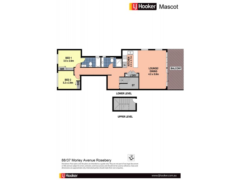 88/37 Morley Avenue, Rosebery NSW 2018 Floorplan