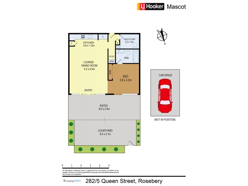 282/5 Queen Street, Rosebery NSW 2018 Floorplan