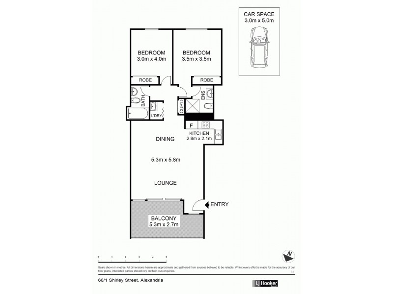 66/ 1 Shirley Street, Alexandria NSW 2015 Floorplan