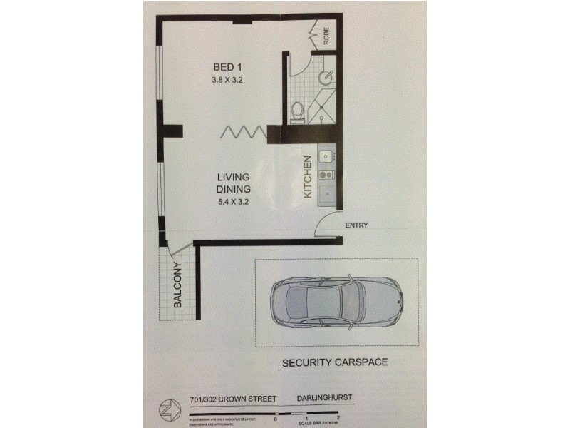 701/302-30 Crown Street, Darlinghurst NSW 2010 Floorplan
