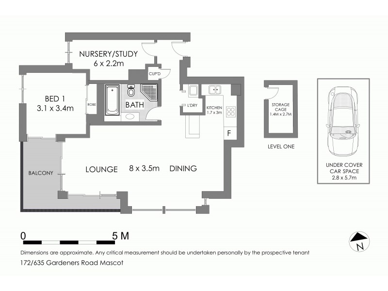 172/635 Gardeners Road, Mascot NSW 2020 Floorplan