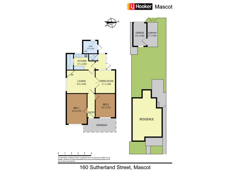 160 Sutherland Street, Mascot NSW 2020 Floorplan