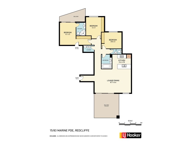 15/83 Marine Parade, Redcliffe QLD 4020 Floorplan