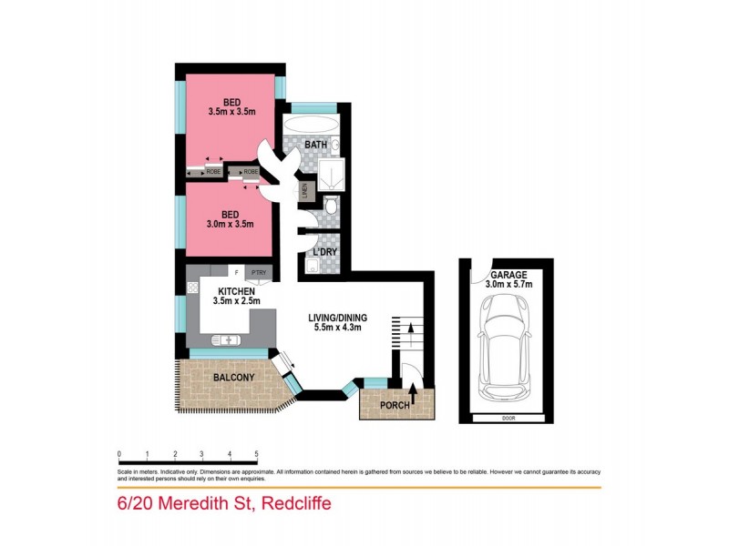 6/20 Meredith Street, Redcliffe QLD 4020 Floorplan