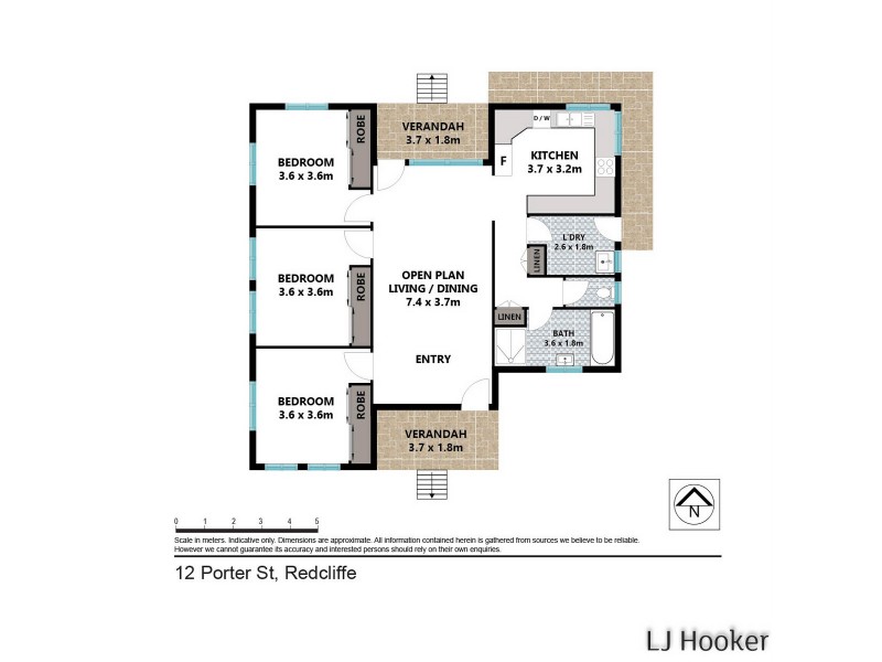 12 Porter Street, Redcliffe QLD 4020 Floorplan