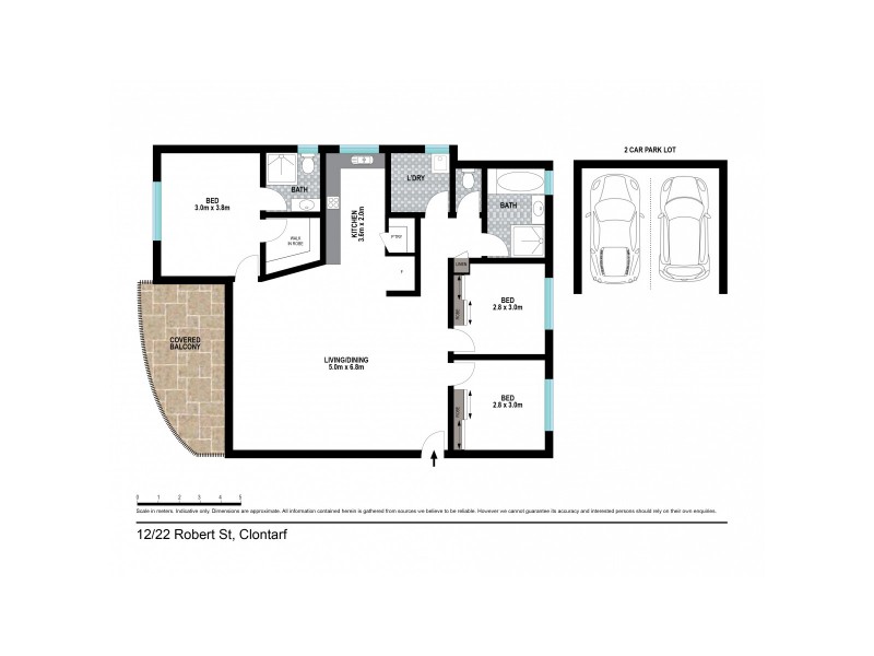 12/22 Robert Street, Clontarf QLD 4019 Floorplan