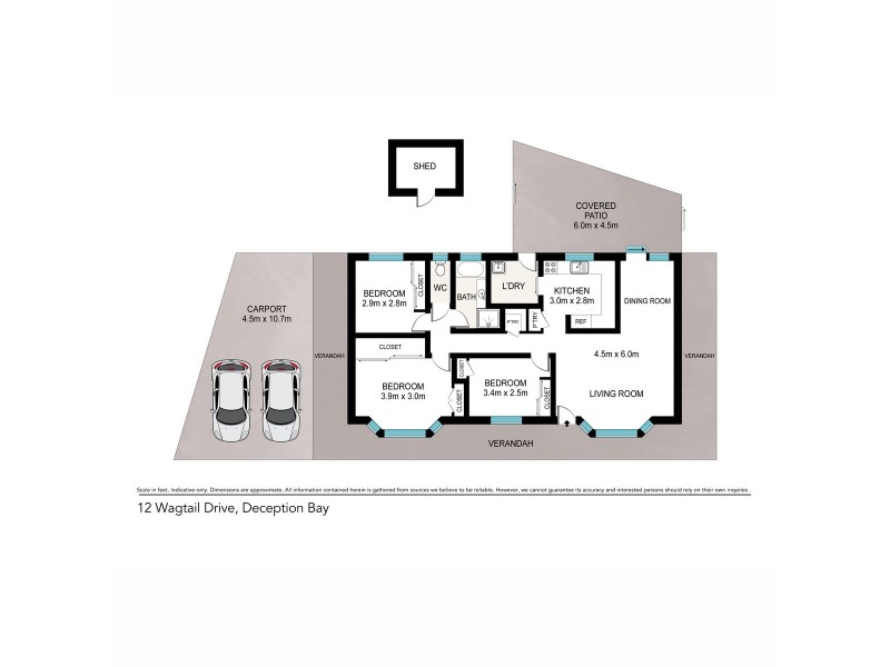 12 Wagtail Drive, Deception Bay QLD 4508 Floorplan