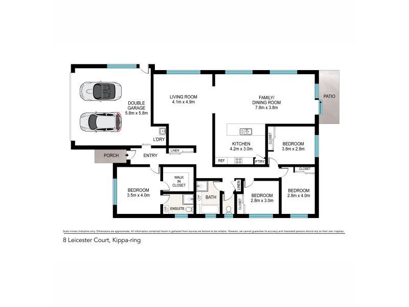8 Leicester Court, Kippa-ring QLD 4021 Floorplan