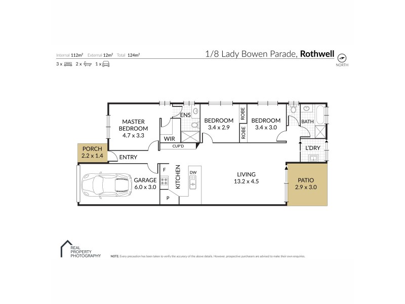 1/8 Lady Bowen Parade, Rothwell QLD 4022 Floorplan
