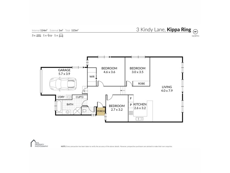 3 Kindy Lane, Kippa-ring QLD 4021 Floorplan