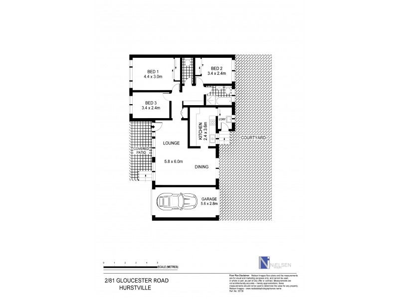 2/81 Gloucester Road, Hurstville NSW 2220 Floorplan