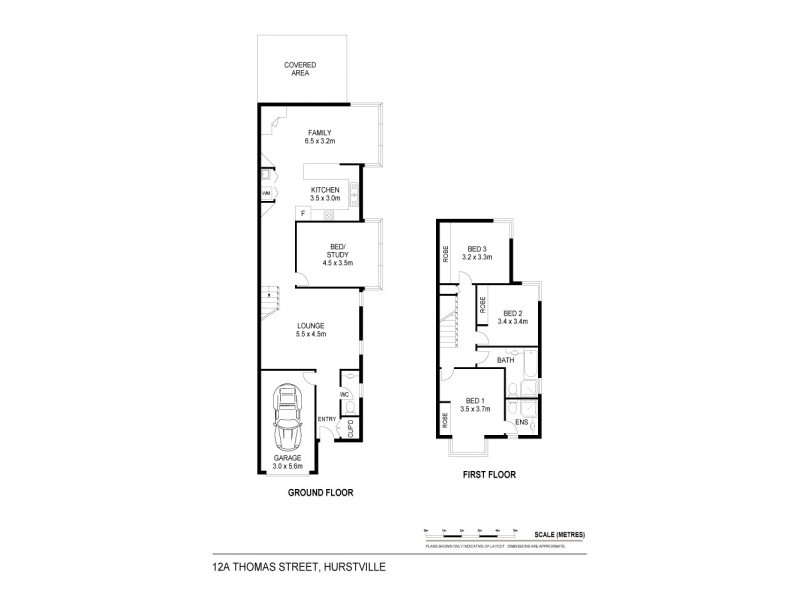 12A Thomas Street, Hurstville NSW 2220 Floorplan