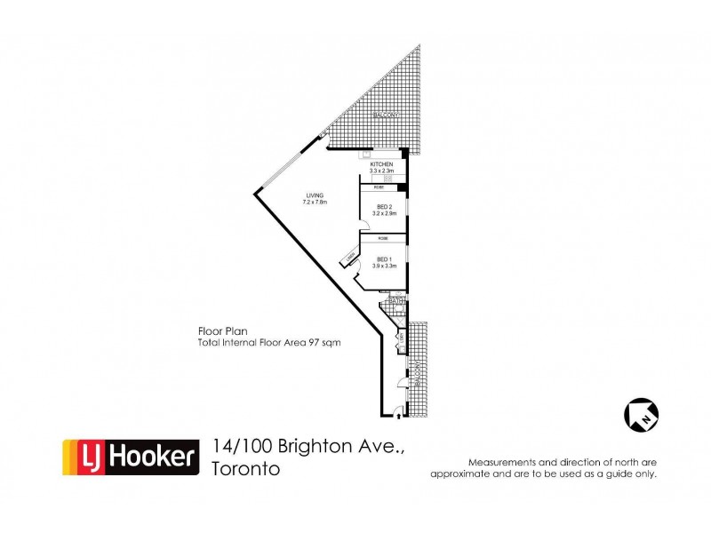 14/100 Brighton Avenue, Toronto NSW 2283 Floorplan