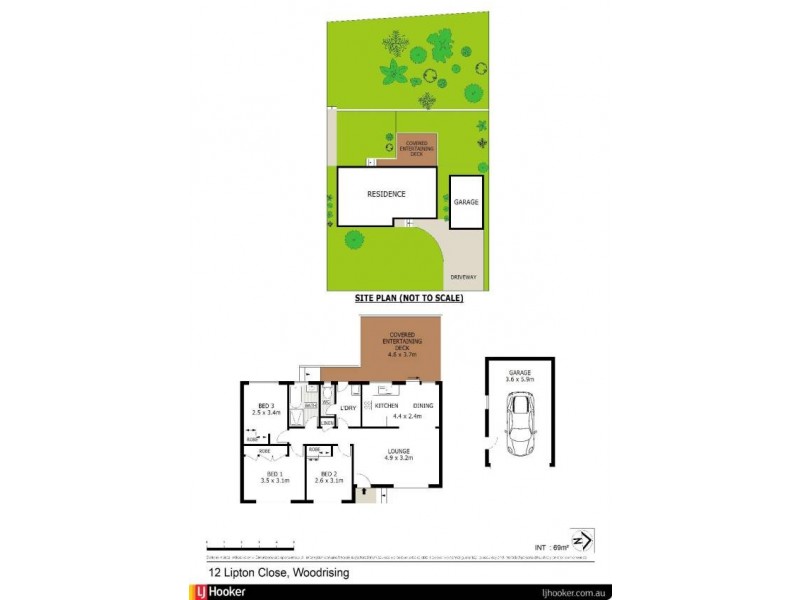 12 Lipton Close, Woodrising NSW 2284 Floorplan