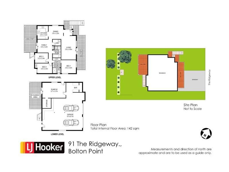 91 The Ridgeway, Bolton Point NSW 2283 Floorplan