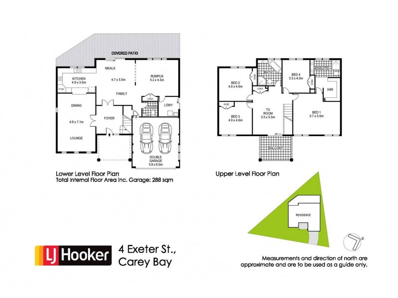 4 Exeter Street, Carey Bay NSW 2283 Floorplan