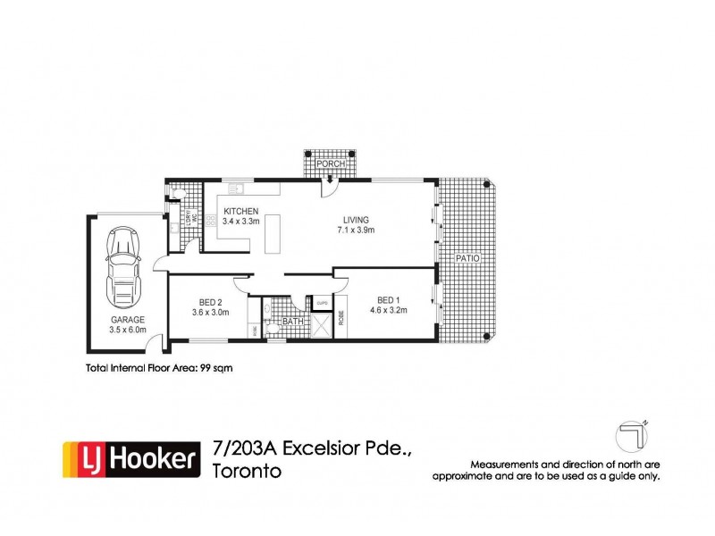 7/203a Excelsior Parade, Toronto NSW 2283 Floorplan