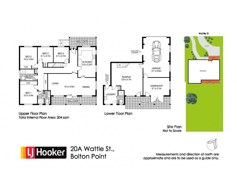 20a Wattle Street, Bolton Point NSW 2283 Floorplan