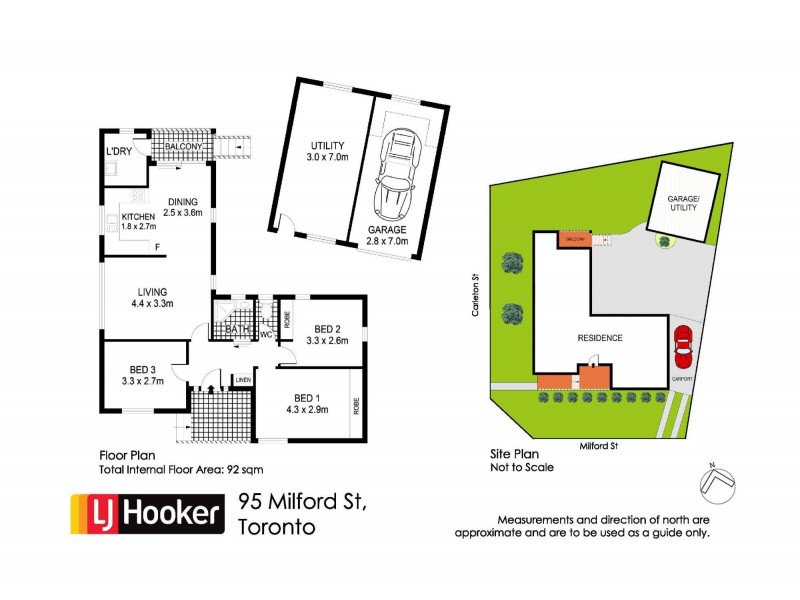 95 Milford Street, Toronto NSW 2283 Floorplan