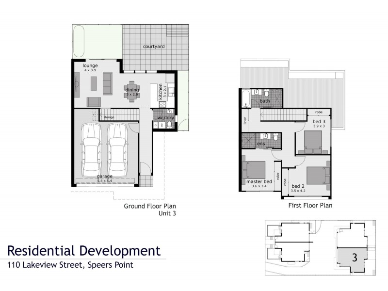 3/110 Lakeview Street, Speers Point NSW 2284 Floorplan