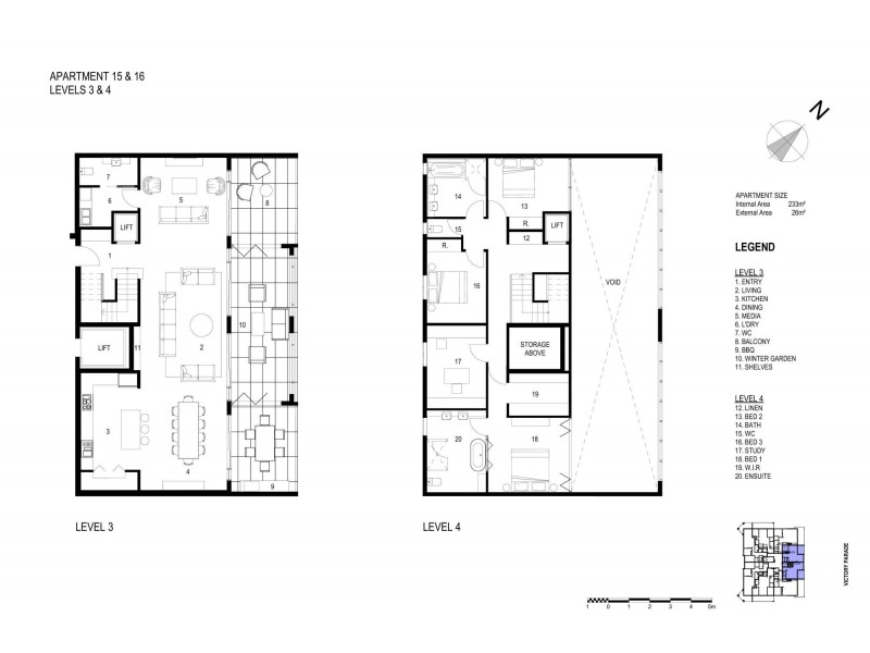 Level 3 & 4/15-16/34-3 Victory Parade, Toronto NSW 2283 Floorplan