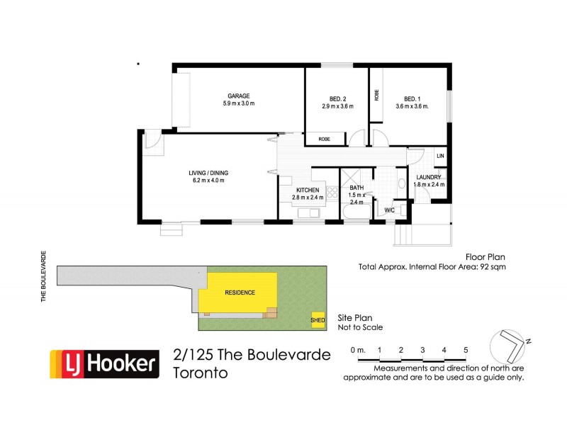 2/125 The Boulevarde, Toronto NSW 2283 Floorplan