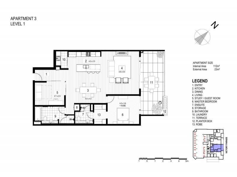 Level 1/3/34-36 Victory Parade, Toronto NSW 2283 Floorplan