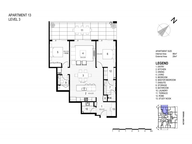 Level 3/13/34-36 Victory Parade, Toronto NSW 2283 Floorplan