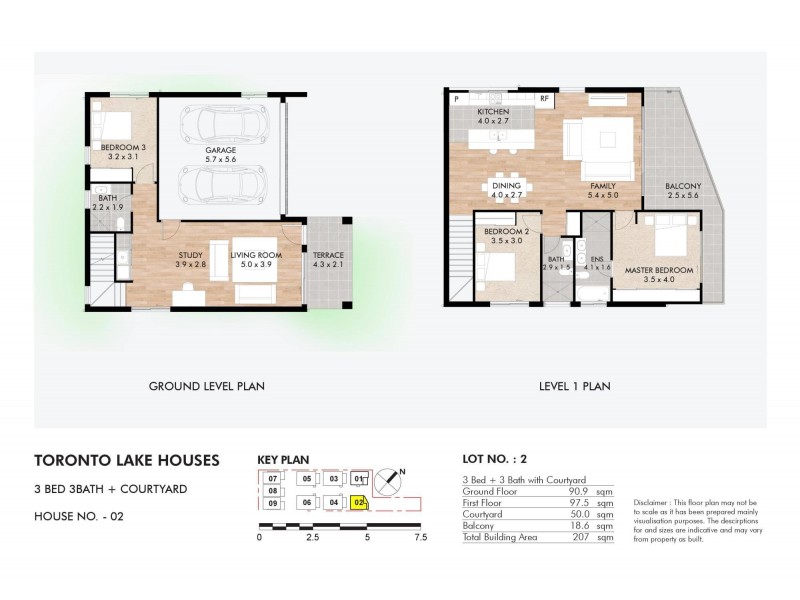 2/22 Brighton Avenue, Toronto NSW 2283 Floorplan