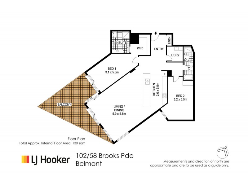 102/58 Brooks Parade, Belmont NSW 2280 Floorplan