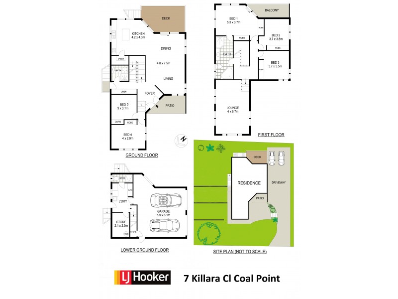 7 Killara Close, Coal Point NSW 2283 Floorplan