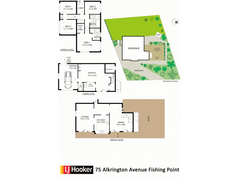 75 Alkrington Avenue, Fishing Point NSW 2283 Floorplan