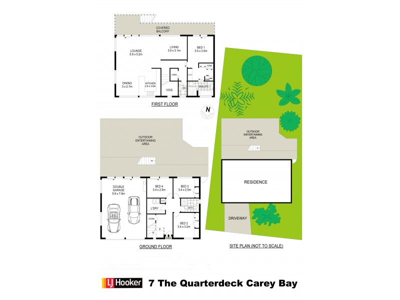 7 The Quarterdeck, Carey Bay NSW 2283 Floorplan