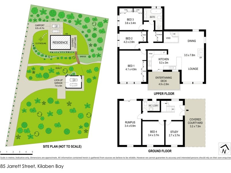85 Jarrett Street, Kilaben Bay NSW 2283 Floorplan