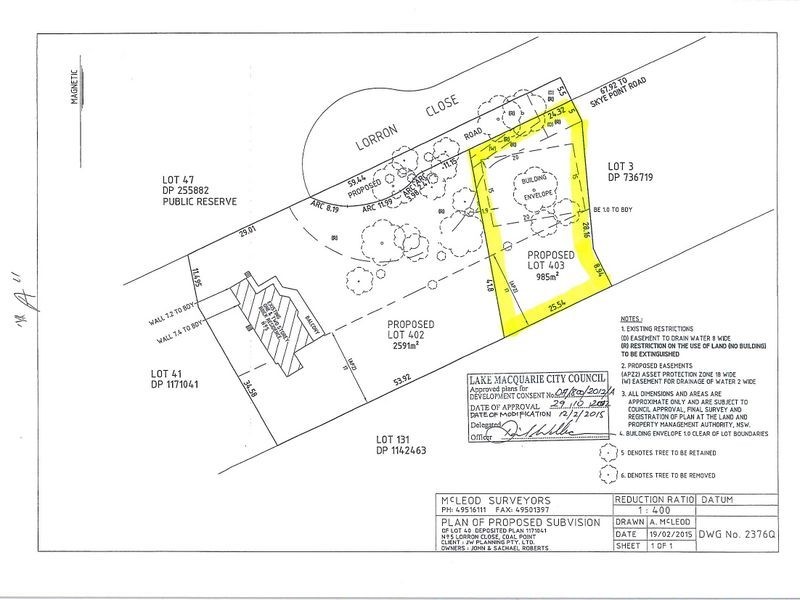 Lot 403 Lorron Close, Coal Point NSW 2283