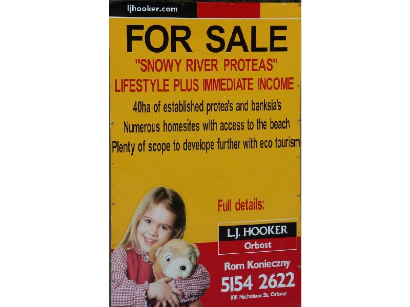 Snowy River Proteas/ Cape Conran Road, Marlo VIC 3888