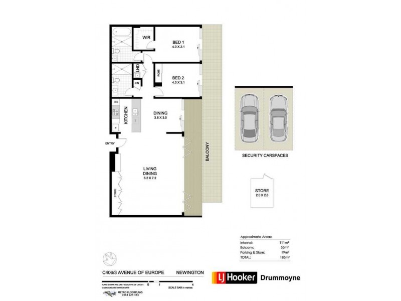 C406/3 Avenue of Europe, Newington NSW 2127 Floorplan