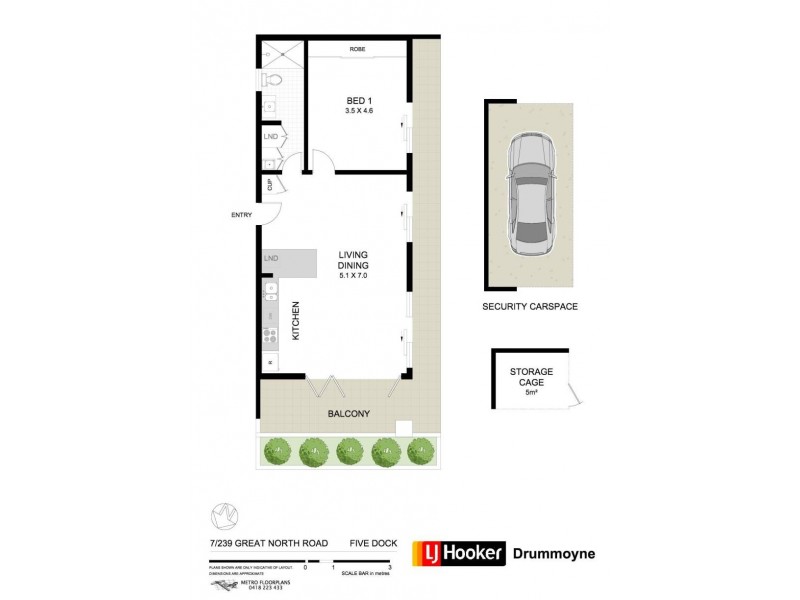 7/239 Great North Road, Five Dock NSW 2046 Floorplan