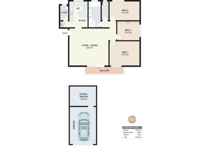 4/17 Queen Street, North Strathfield NSW 2137 Floorplan
