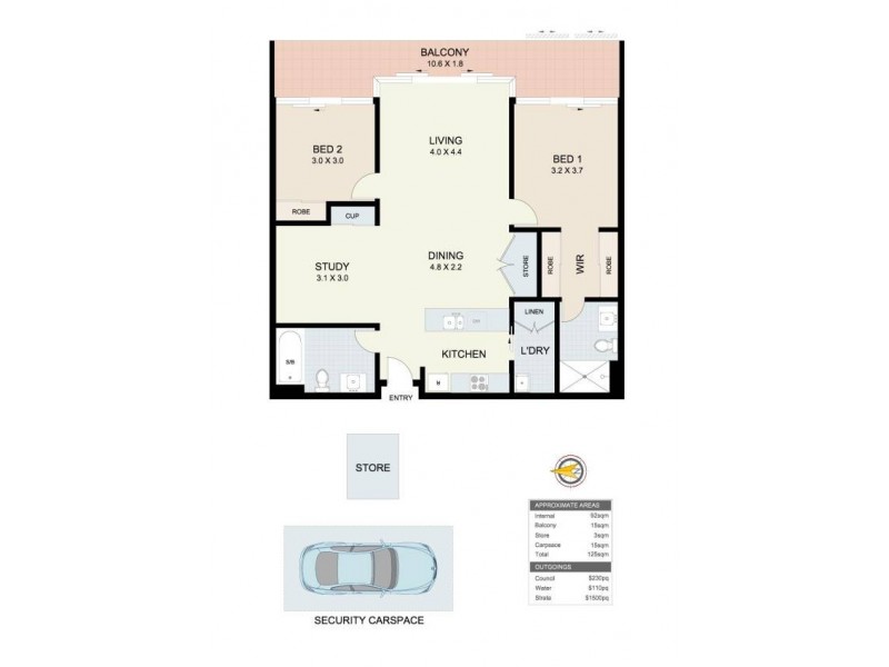 C207/3 Avenue of Europe, Newington NSW 2127 Floorplan