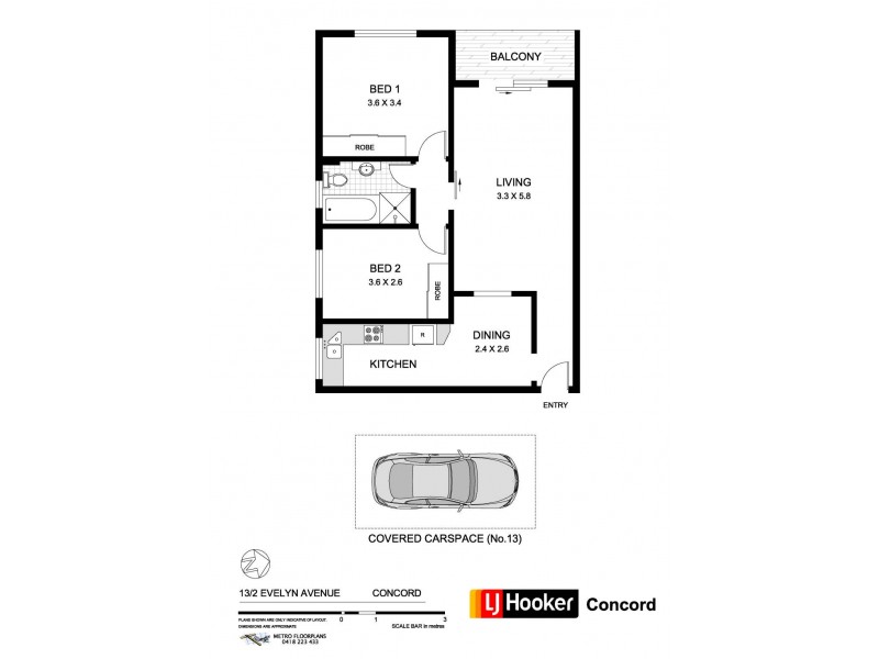 13/2 Evelyn Avenue, Concord NSW 2137 Floorplan