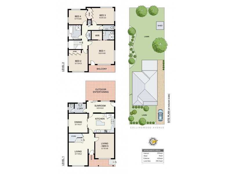 14A Collingwood Avenue, Cabarita NSW 2137 Floorplan